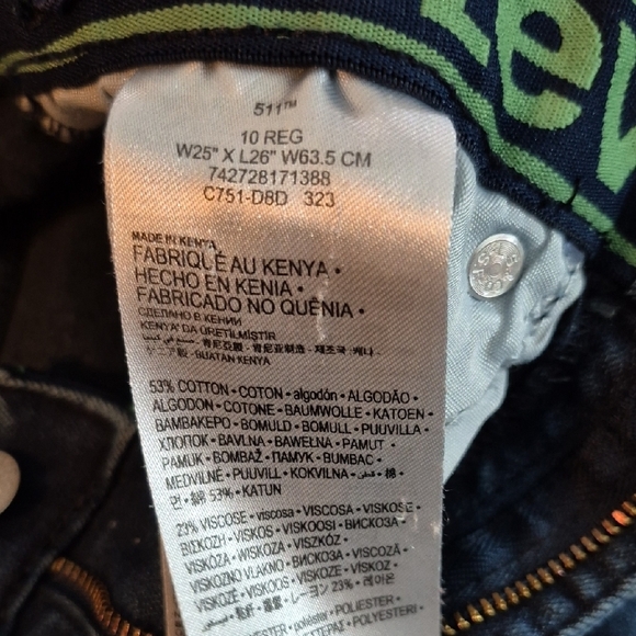 Levi's Kids Blue Jeans - Picture 10 of 12
